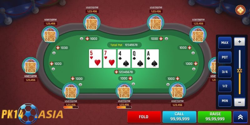 Quan sát kỹ trước khi chơi Poker PK14